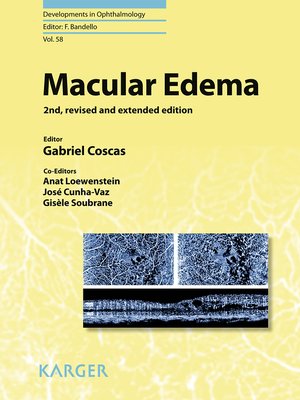 cover image of Macular Edema
